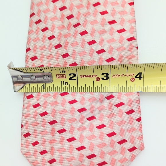 Bijoux Terner Men's Genuine Silk Colorful Geometric Pattern Ties - Picture 10 of 14